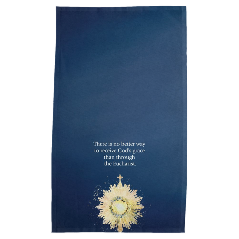 Product image for Eucharist Tea Towel with Quote image number 0